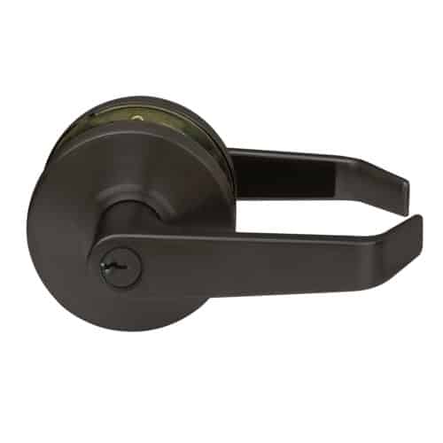Door Lever Lockset, Heavy Duty Grade 2, Oil Rubbed Bronze, Lawrence Hardware