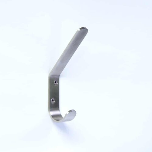 Coat Hook, 5” Height, Double Hook with J-curve