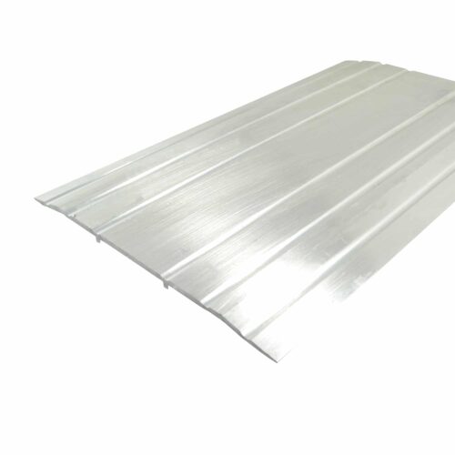 Saddle/Threshold - Mill Aluminum Finish - 7" x 1/4" - Fluted Top - ADA Compliant