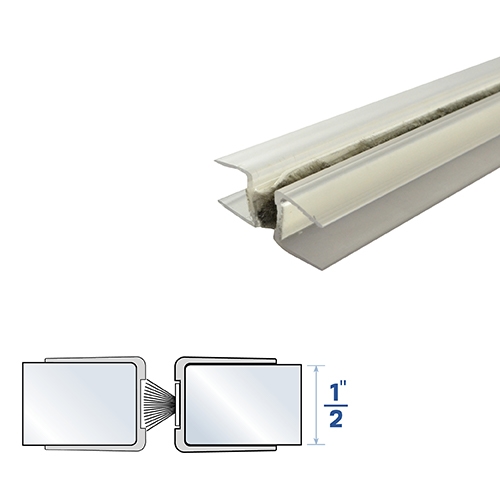 Plastic Weatherstripping for 1/2" Glass Doors