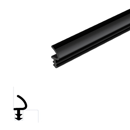 Kerf Frame Weatherstripping with Durable Silicone - 1/4 x 1/4 Small Leaf Seal