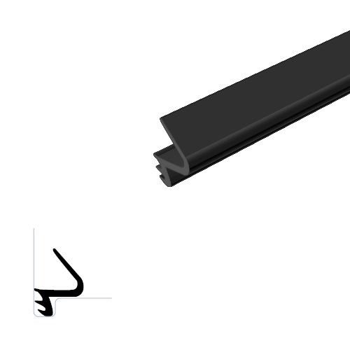 Kerf Frame Weatherstripping with Durable Silicone - 1/2 Large Leaf Seal