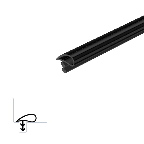 Kerf Frame Weatherstripping with Durable Silicone - 9/16 x 7/32 Tear Drop