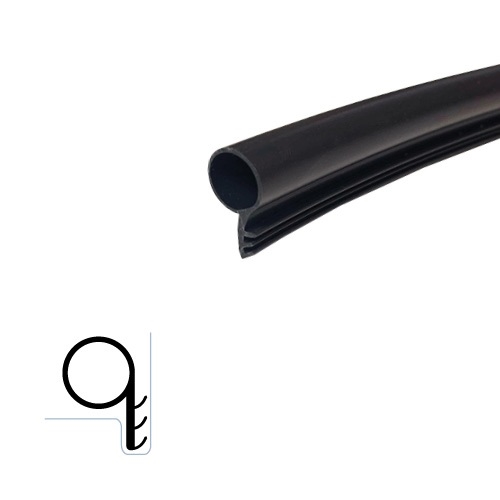 Kerf Frame Weatherstripping with Durable Silicone - 7/16 x 7/16 Round Bulb Seal